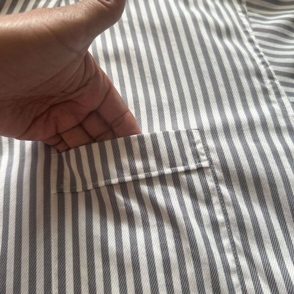 Tommy Bahama Button Down Dress Shirt Long Sleeve Striped Top Collared Men - Picture 14 of 16